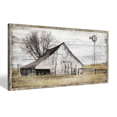 Barn framed wall art - framed,